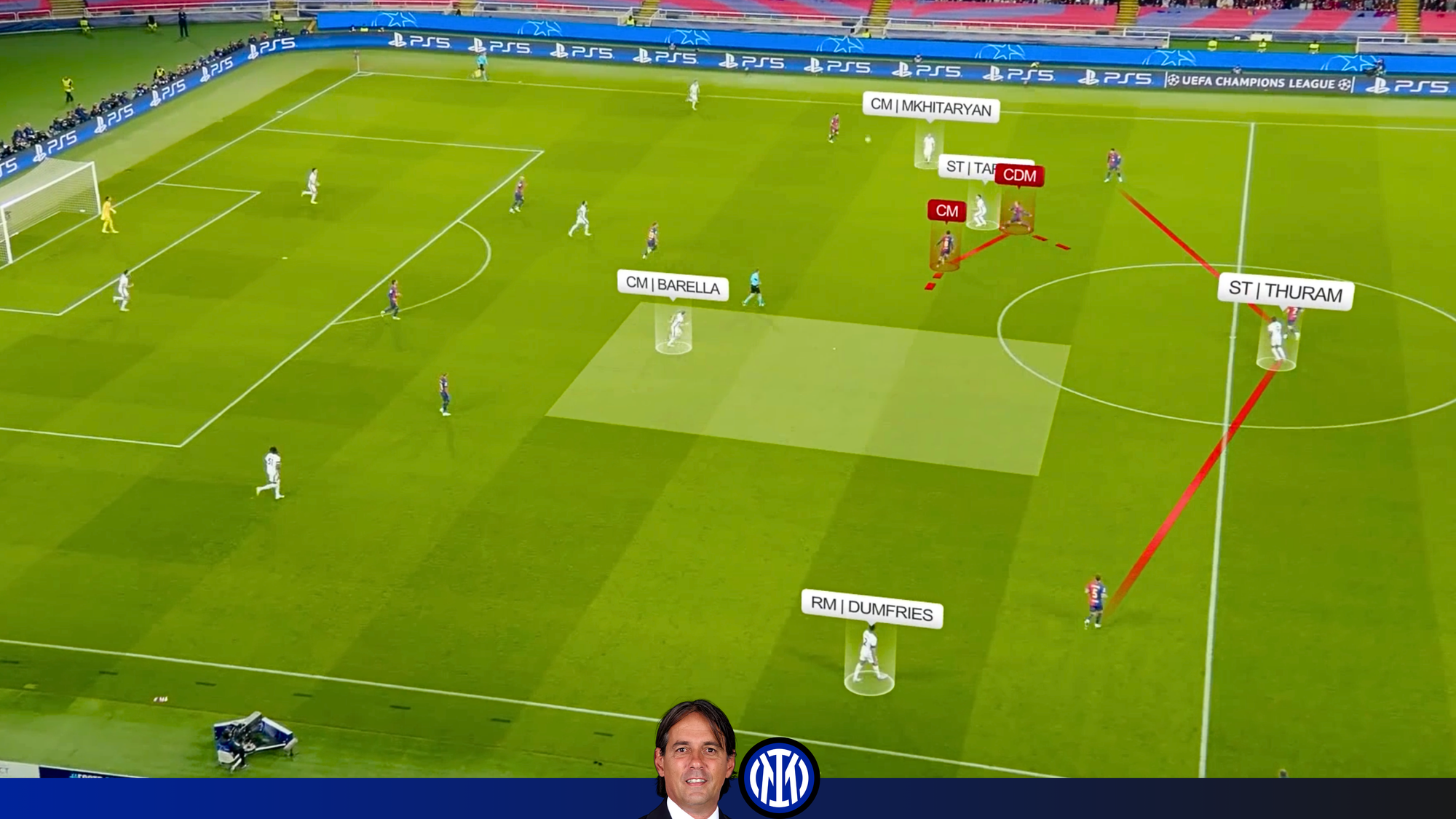 Barcelona 3-3 Inter | Inter Attack vs 4-2-3-1
