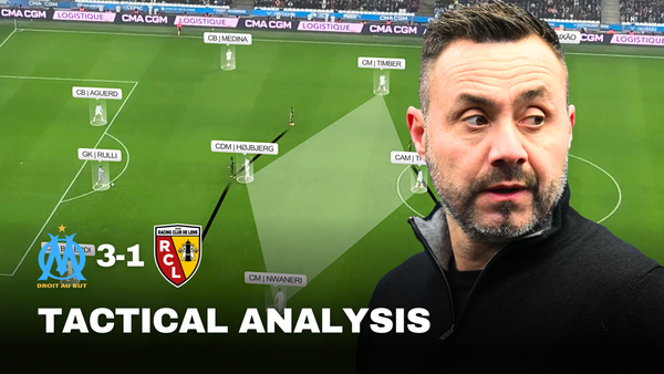 Marseille 3-1 Lens | Marseille Attack vs 5-2-3